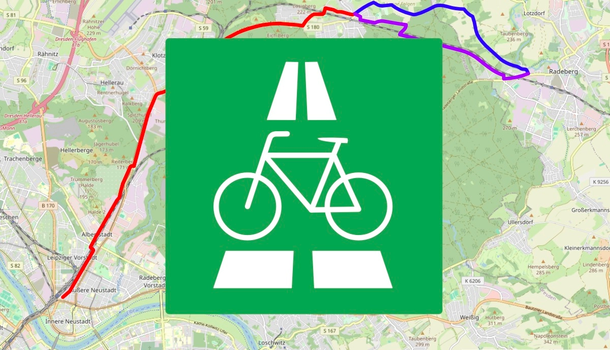 Dresden bekommt eine Autobahn für Radfahrer