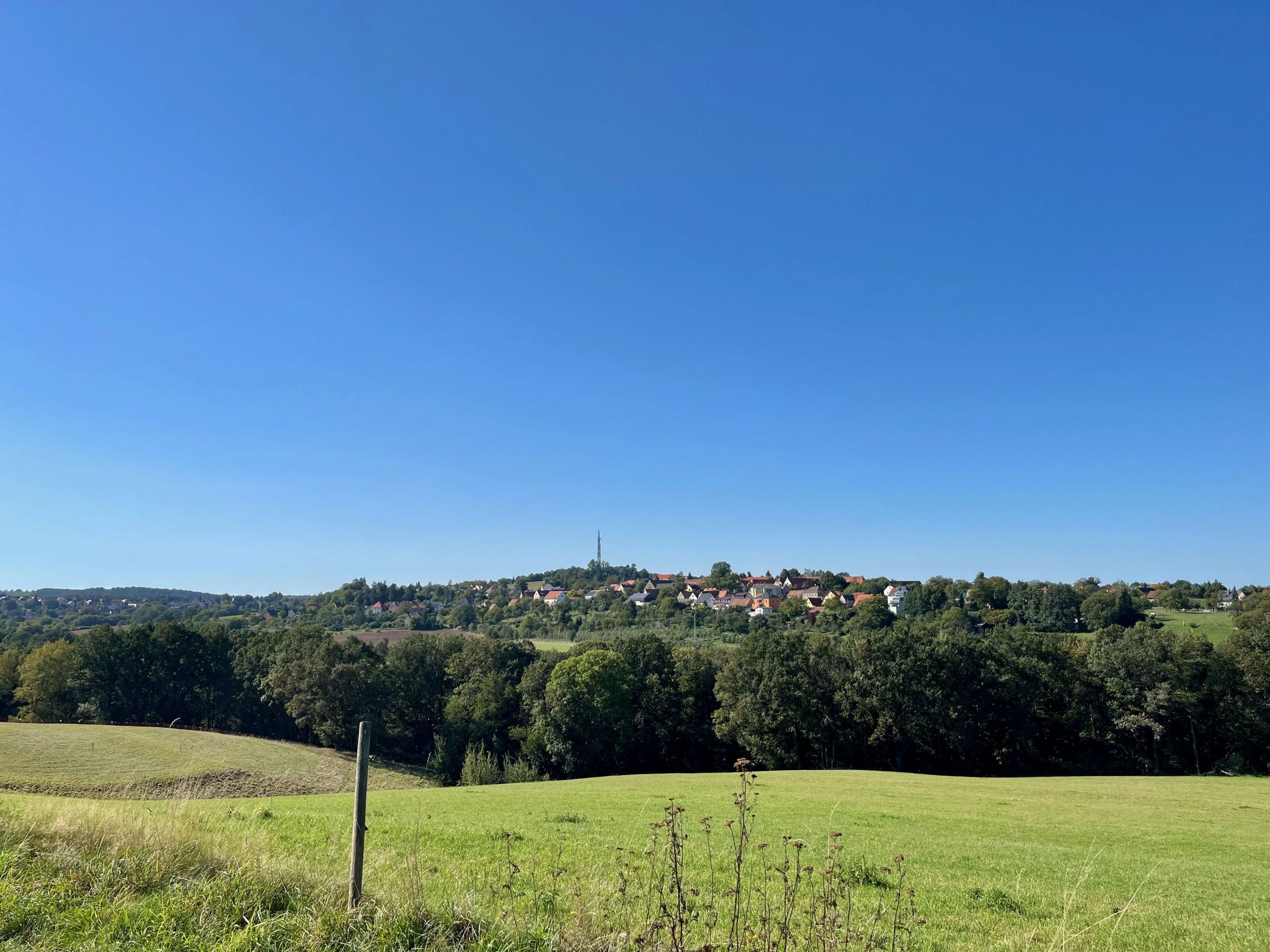 Blick auf den Ortsteil Rippien in Bannewitz