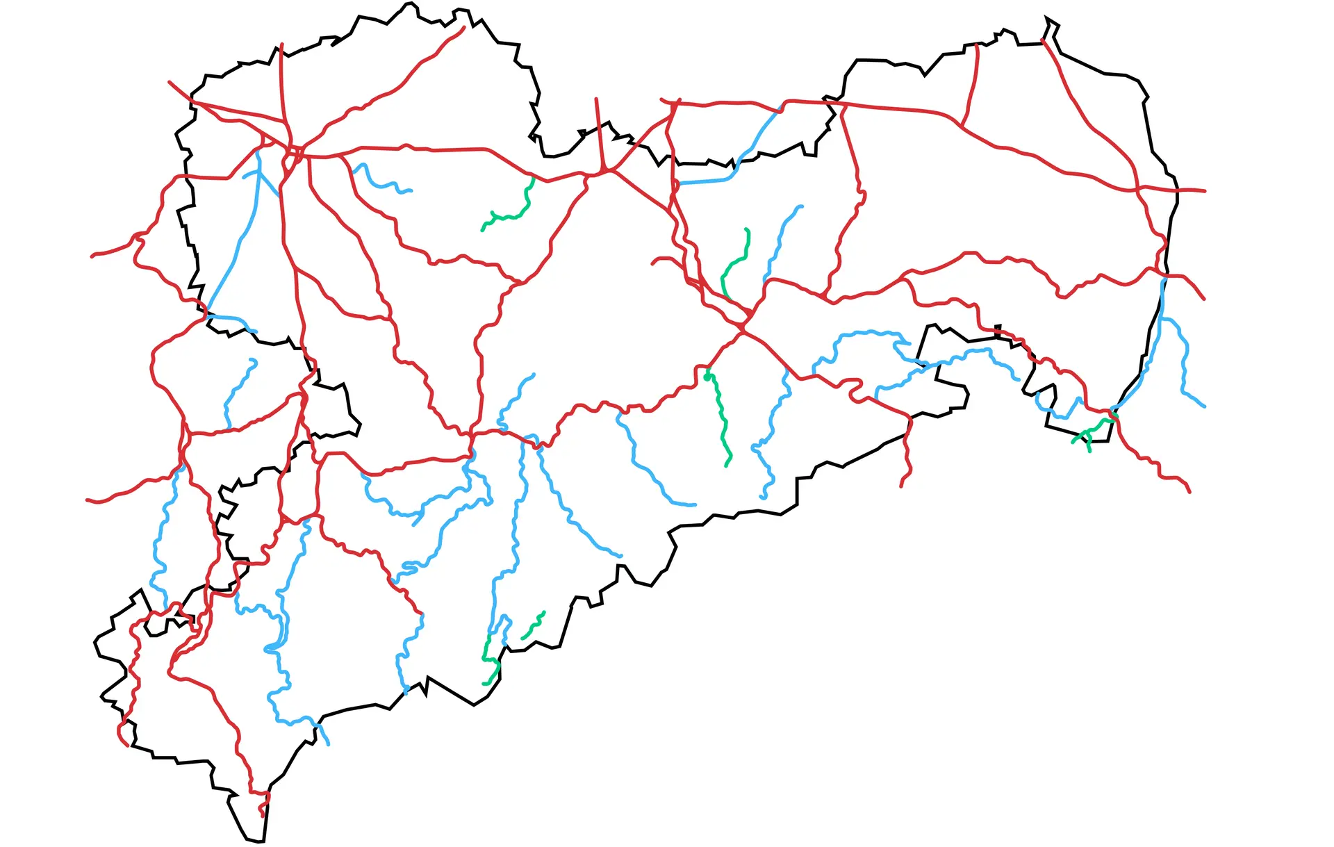 Das Eisenbahnnetz in Sachsen 2019