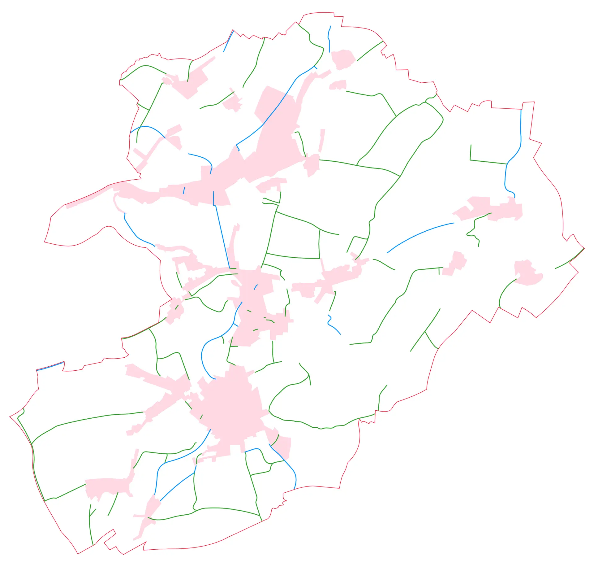 Mögliches Radwegenetz für Bannewitz