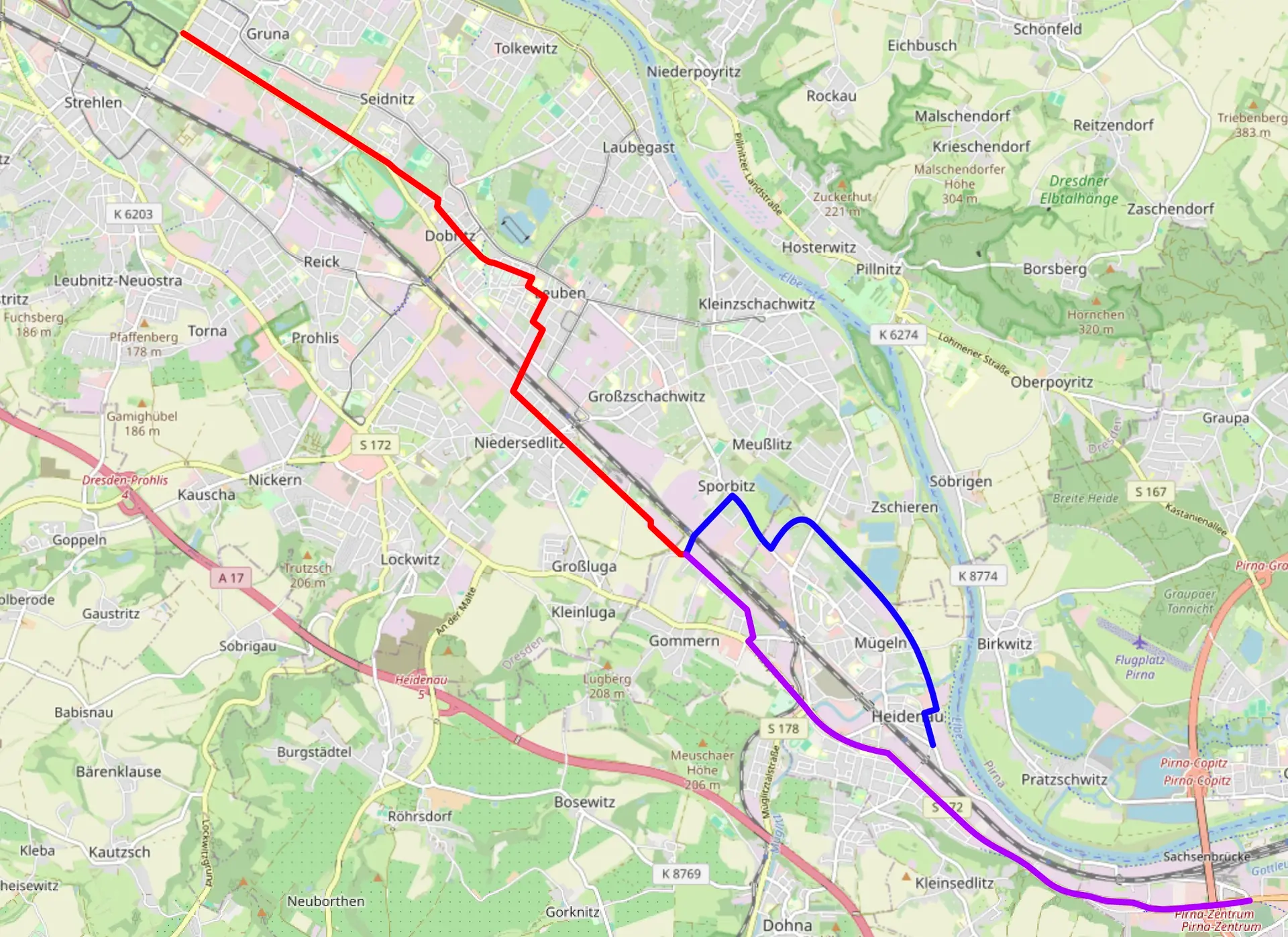 r6 Der geplante Radschnellweg Dresden Heidenau Pirna