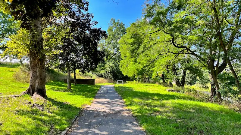 Der Fußweg an der Müglitz