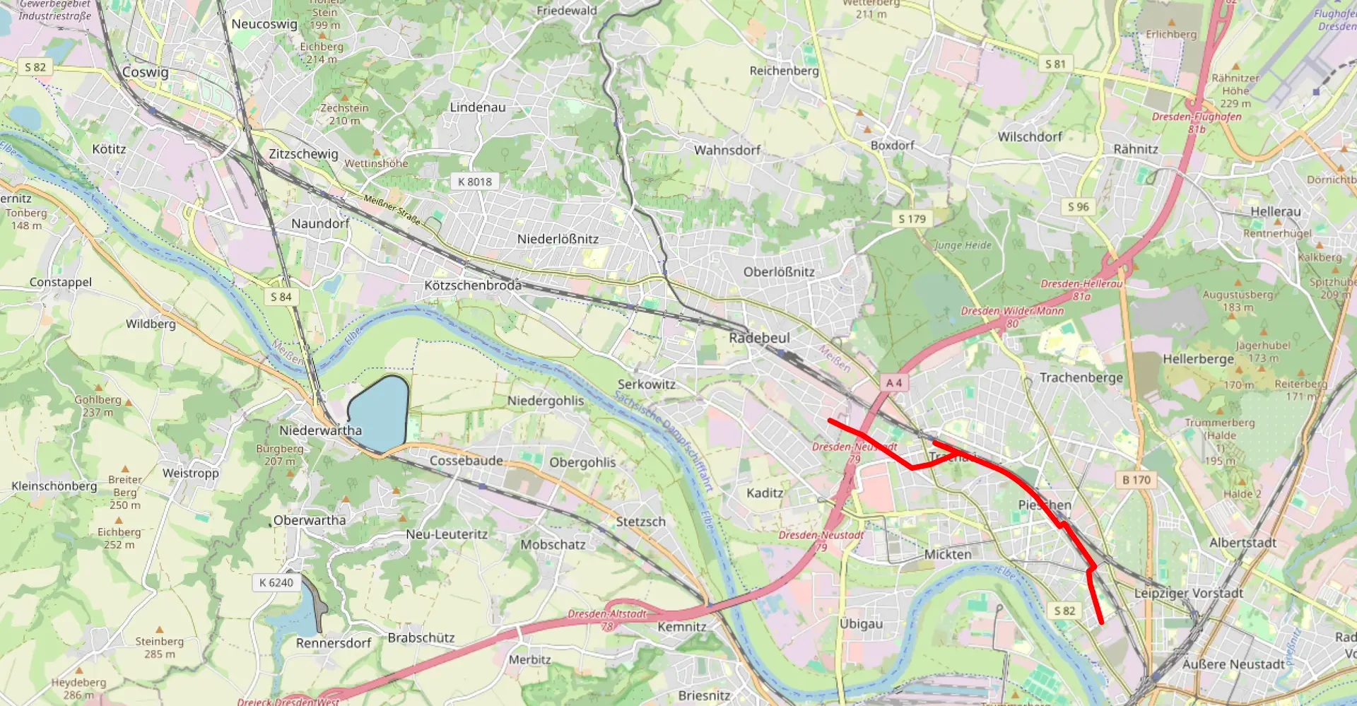 r10 Die R10 von Dresden über Radebeul nach Coswig