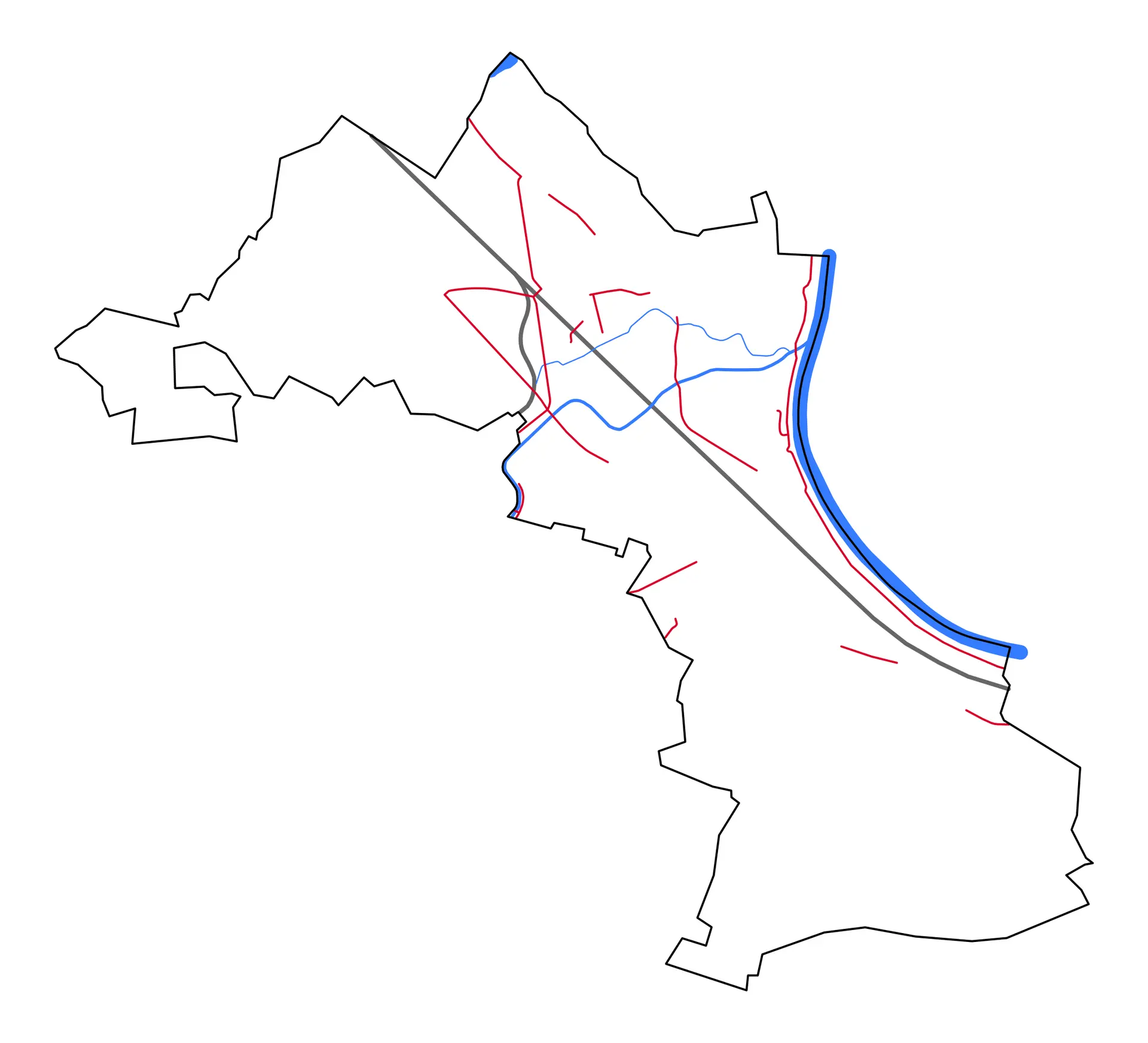 Das Radnetz von Heidenau